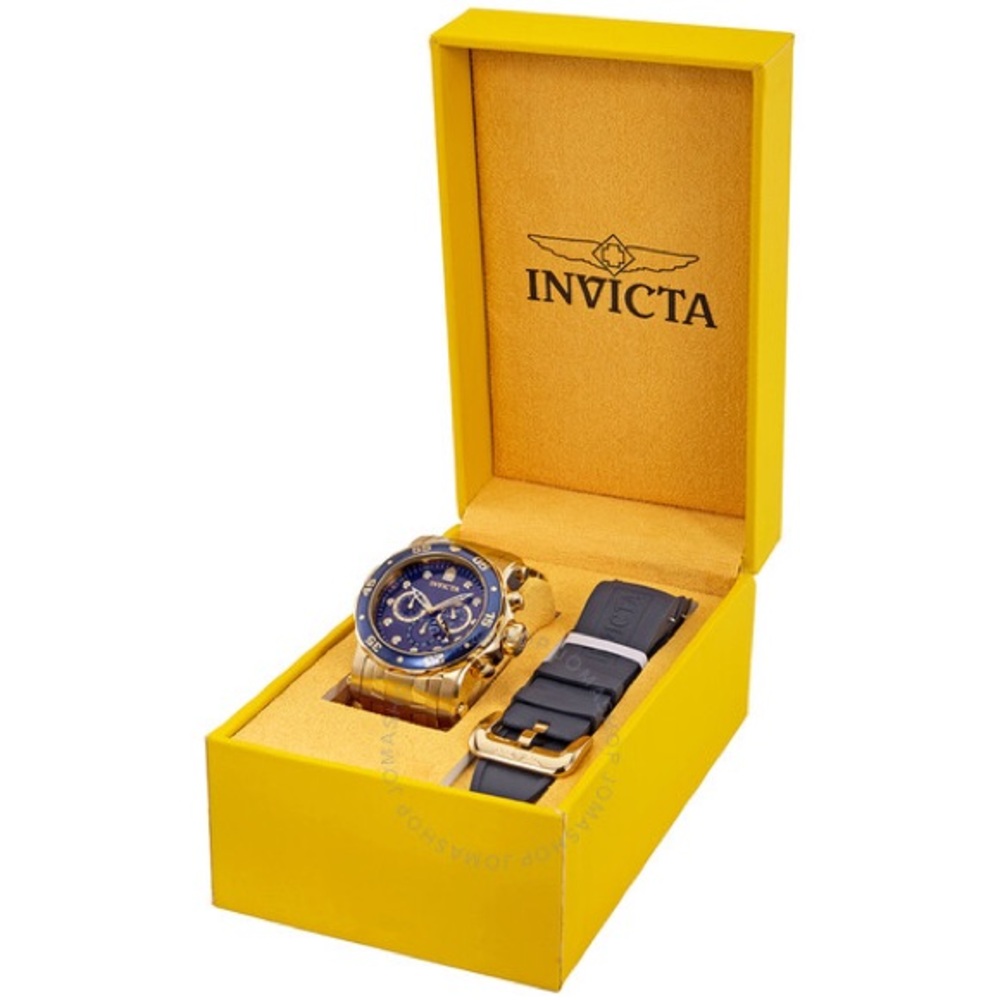 Invicta | Pro Diver Chronograph Blue Dial Men's Watch with Bonus Band